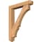 Ekena Millwork Balboa Arts and Crafts Smooth Bracket w/ Offset Brace, Western Red Cedar, 5 1/2"W x 30"D x 38"H BKT0604X30X38BOA03SWR - alternate 1